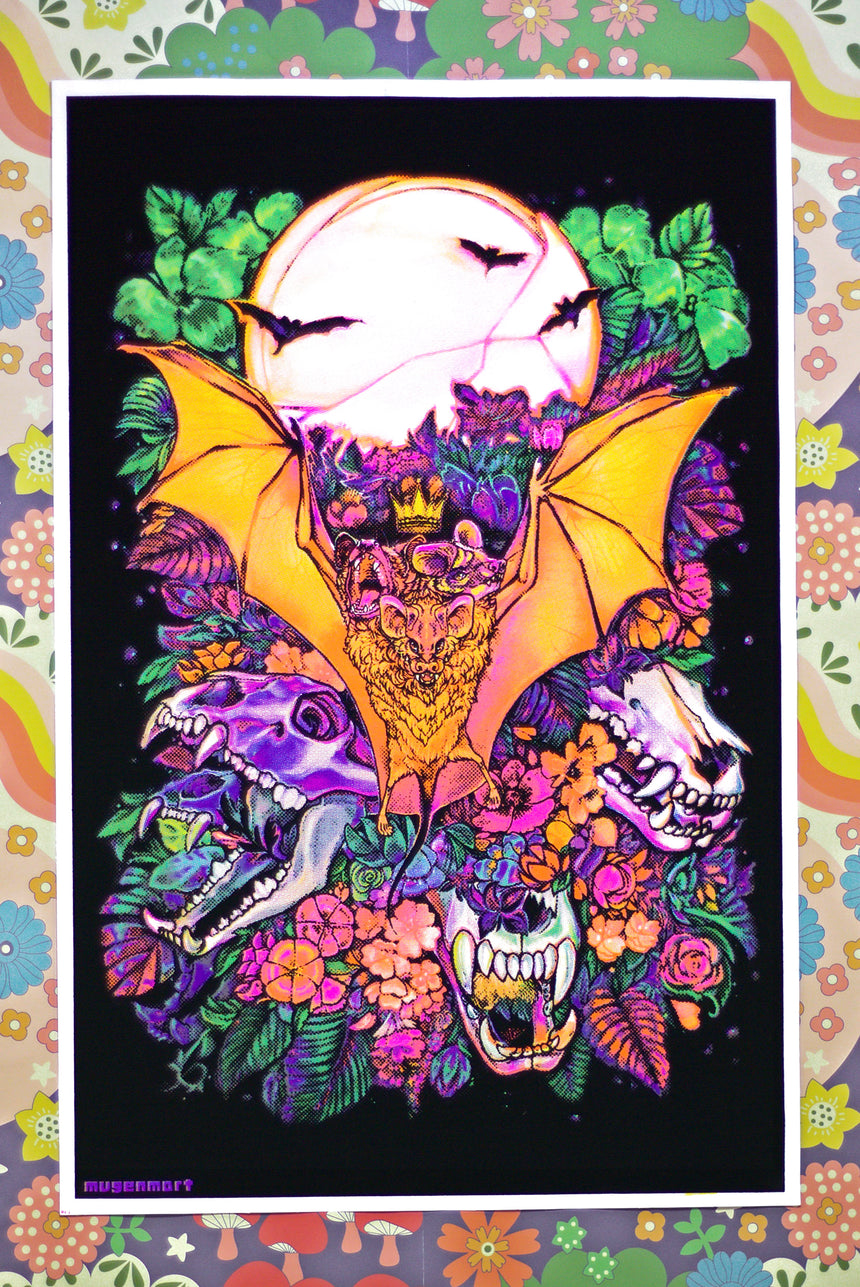 Bat King black light poster
