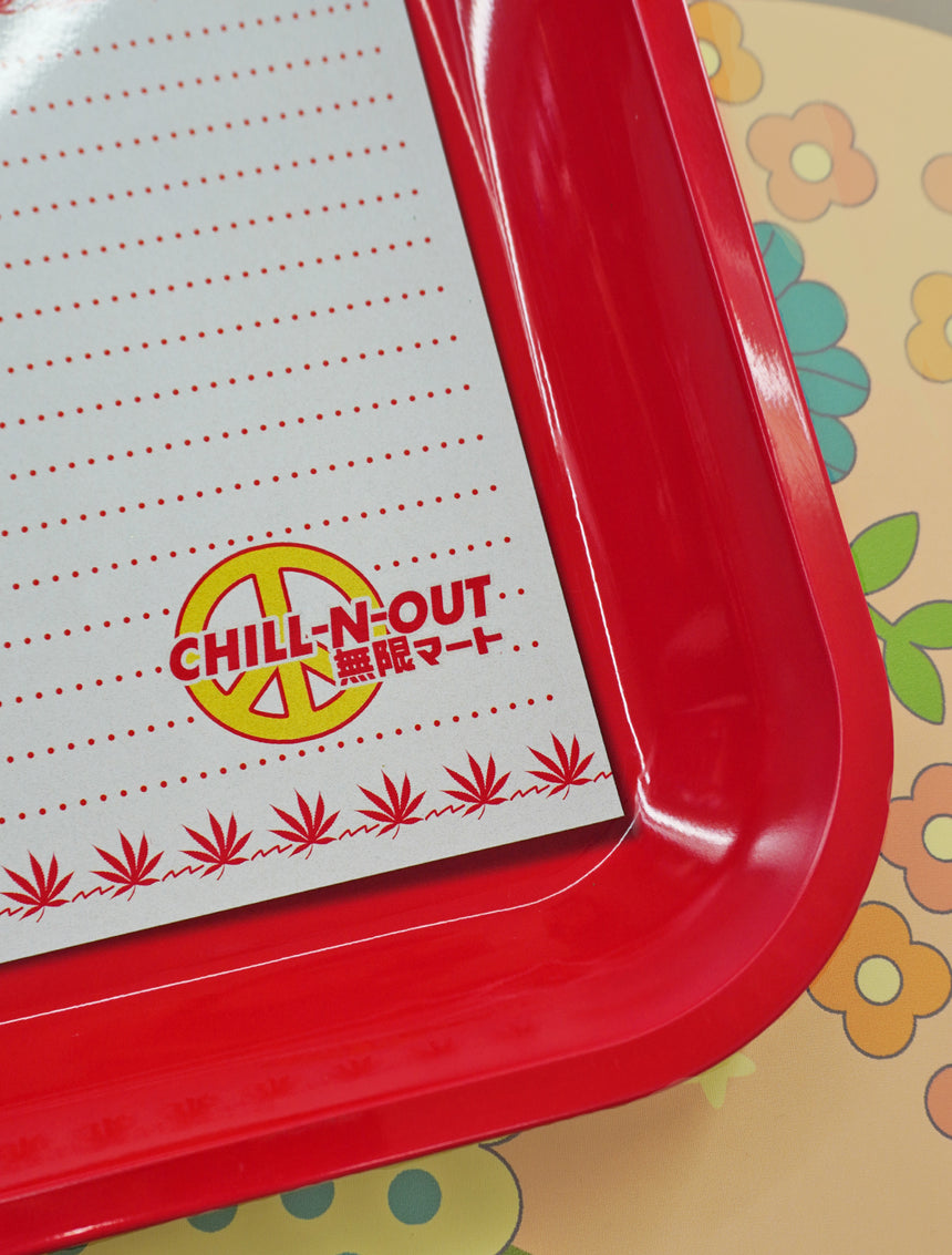 Fast Food Red Large Rolling Tray