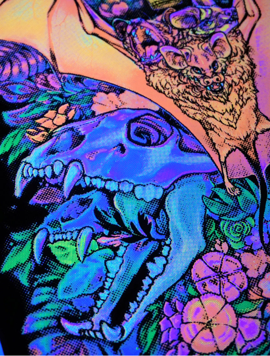 Bat King black light poster