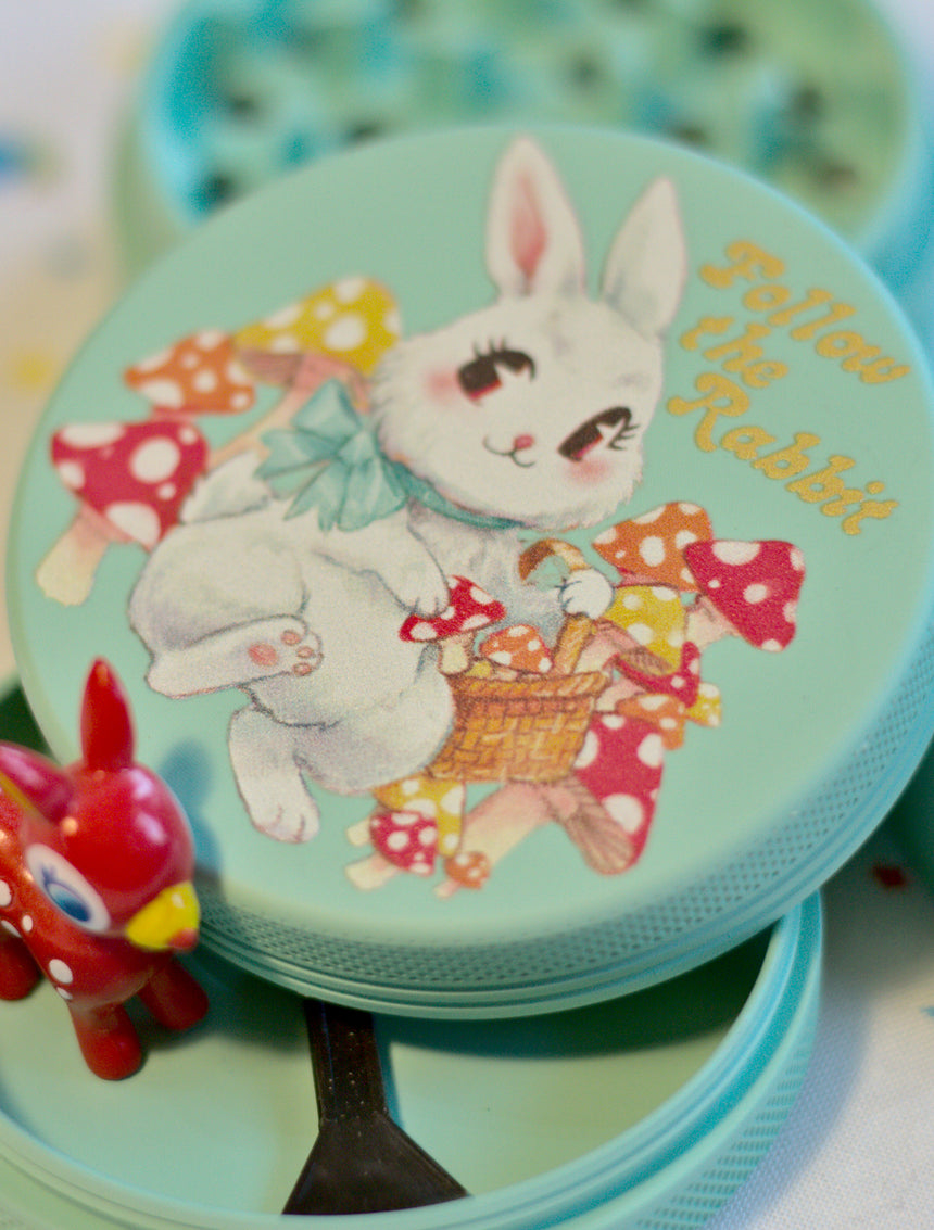 Follow the White Rabbit Matte Grinder 63mm