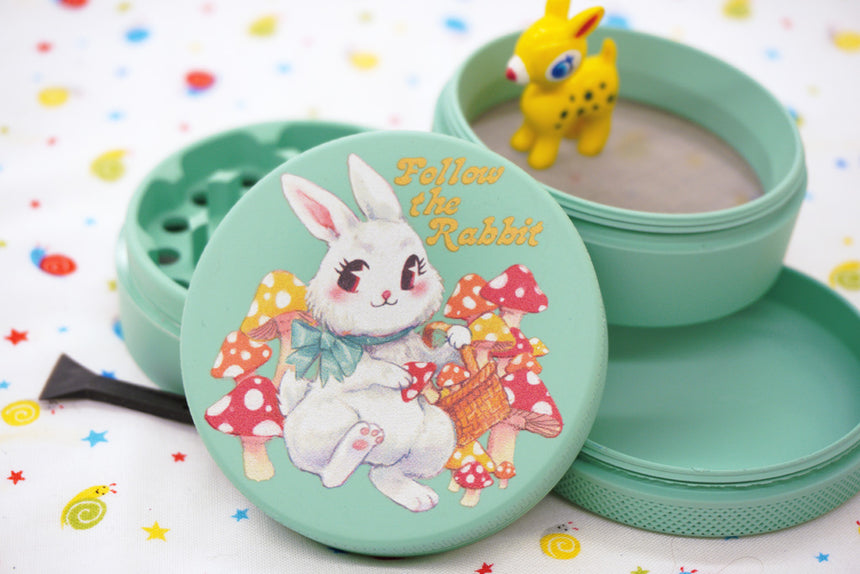 Follow the White Rabbit Matte Grinder 63mm