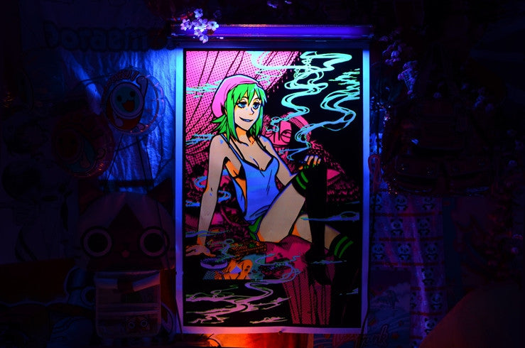 Fuzzy Blacklight Poster  ( 24" x 35")