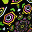 Kaleidoscope Mandala Black light poster