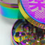 Aesthetic Rainbow aluminum Grinder 63mm