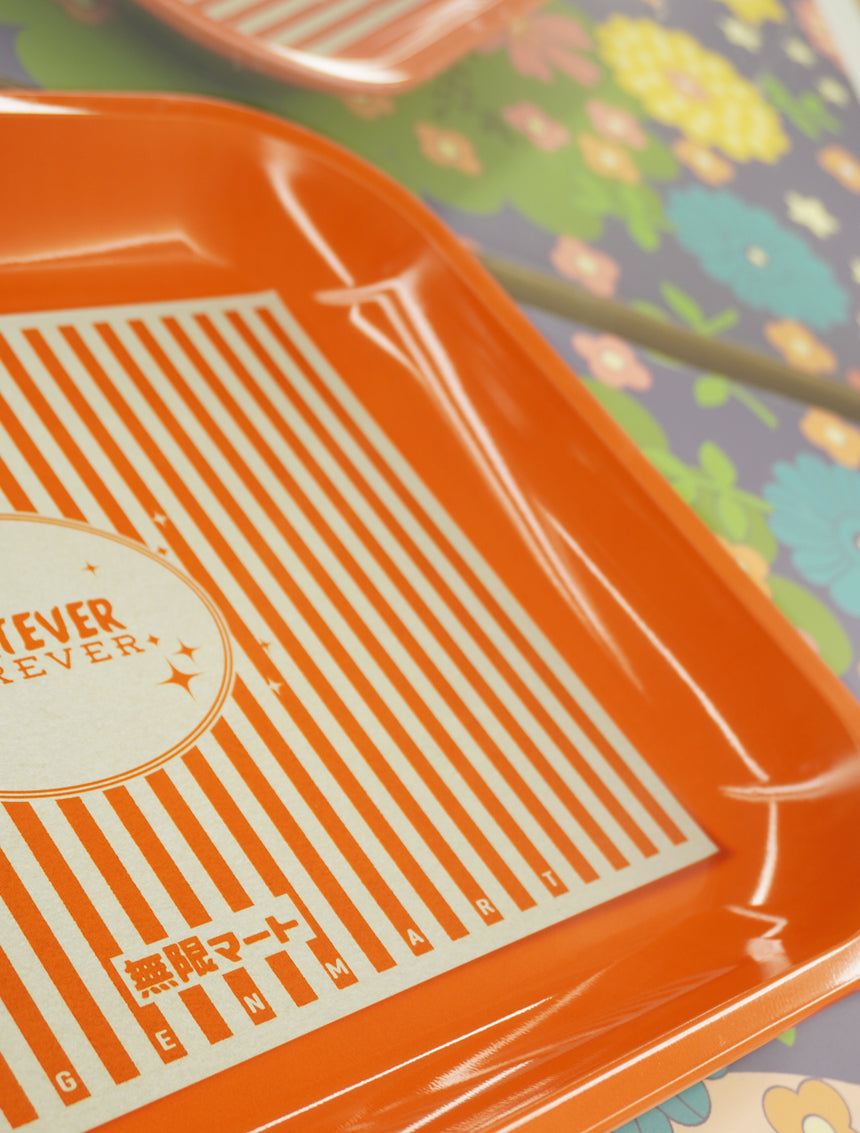 Forever Orange Large Rolling Tray